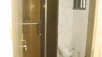 Double Room | Bathroom | Shower, towels, soap, toilet paper