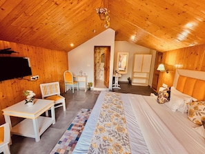 Deluxe Room, Mountain View | Free WiFi, bed sheets - Hotel Hadimba palace  (Manali)