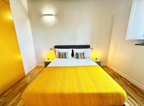 2 bedrooms, desk, iron/ironing board, travel cot