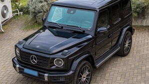 A black Mercedes-Benz G-Class SUV parked on a paved driveway. - Casa A&E - Panoramic Lake Orta Views (Prà della Marta)