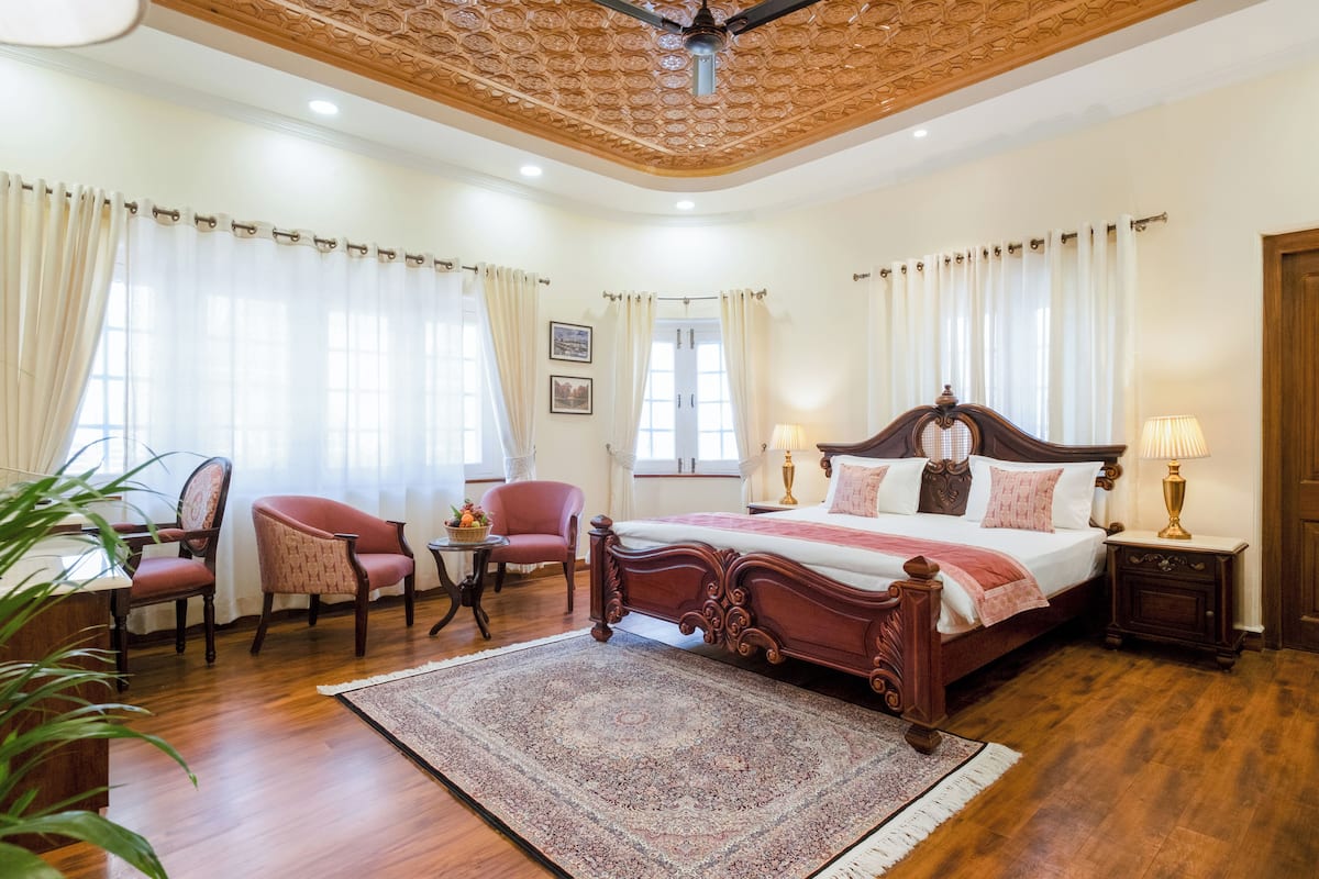 Kamar Premium, pemandangan kebun | 1 kamar tidur, meja kerja, ruang kerja ramah laptop, dan Wi-Fi gratis
