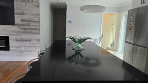 Dining - Charming 3-bedroom house with AC and WiFi lower label muvie theater , (Bethel)