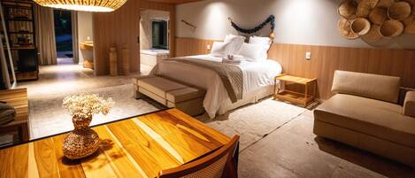 Premium bedding, memory-foam beds, in-room safe, individually decorated