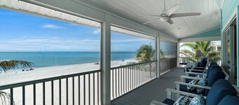 Sunset Beachfront Luxury – 4BR/4.5BA+Loft, Fresh Coastal Design & Elevator