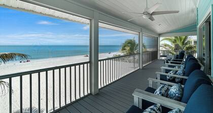 Sunset Beachfront Luxury – 4BR/4.5BA+Loft, Fresh Coastal Design & Elevator
