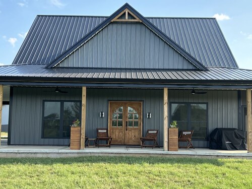 New 2-bedroom farmhouse on 23 acres of pasture, part of a working horse farm.