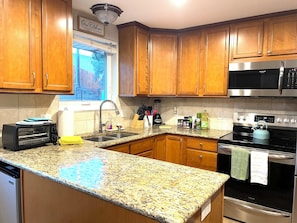 Fridge, microwave, oven, stovetop - Modern & Spacious - 5 King Beds With Private Backyard Oasis & Sunroom (Arvada)