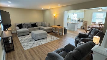 Smart TV, video games, table football, ping pong