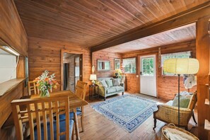 Smart TV, fireplace, books, computer monitors - Escape to Redwood Bliss at this Cozy Cabin near Monte Rio Beach! (Monte Rio)