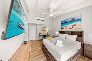 3 chambres, bureau, fer et planche à repasser, lit parapluie