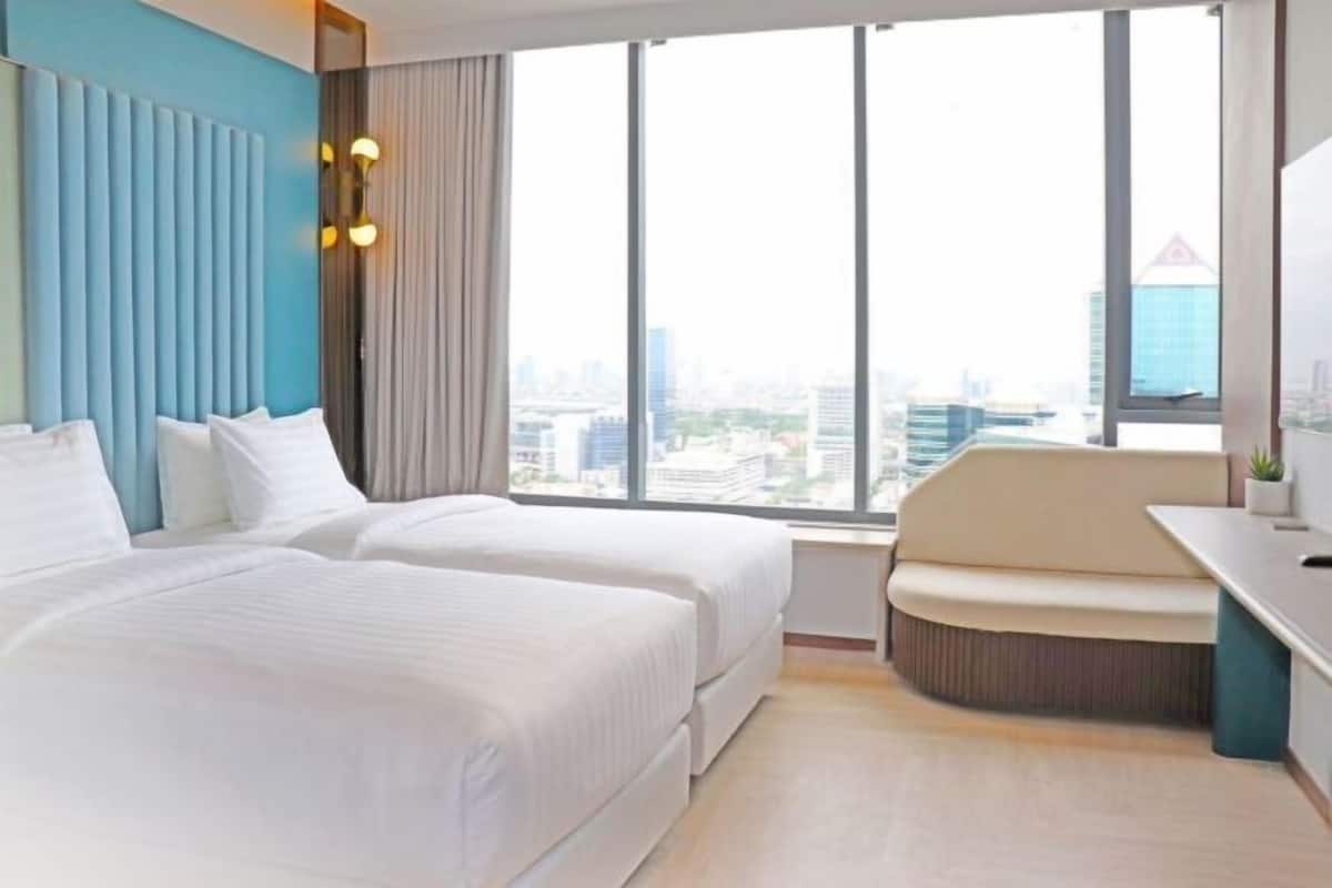 2 slaapkamers, een minibar, een kluis op de kamer