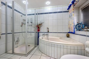 Shower, hair dryer