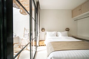 Villa, 1 Bedroom, Non Smoking, Pool View | 1 bedroom, Egyptian cotton sheets, premium bedding, in-room safe