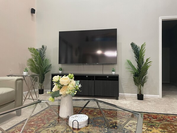 Smart TV, table football, ping pong, printers