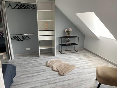 Renovated house with covered terrace and garden