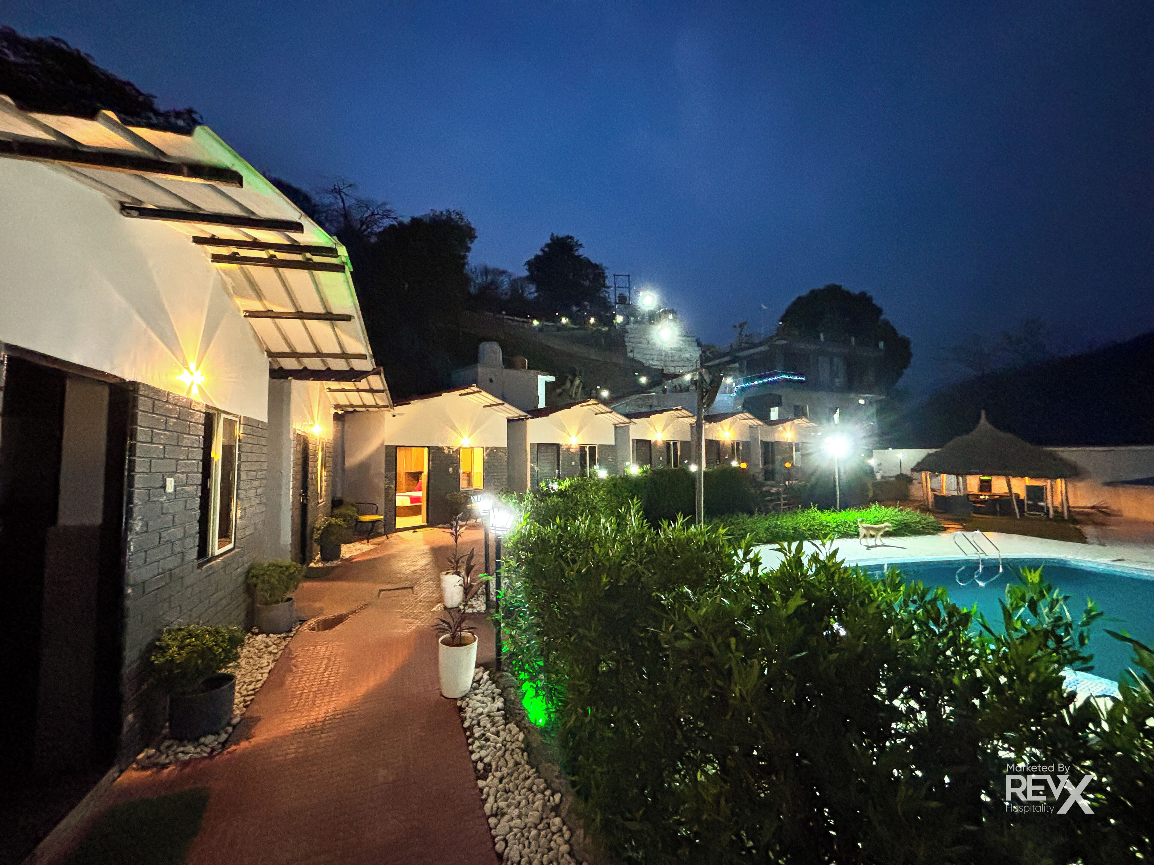 Front of property - evening/night