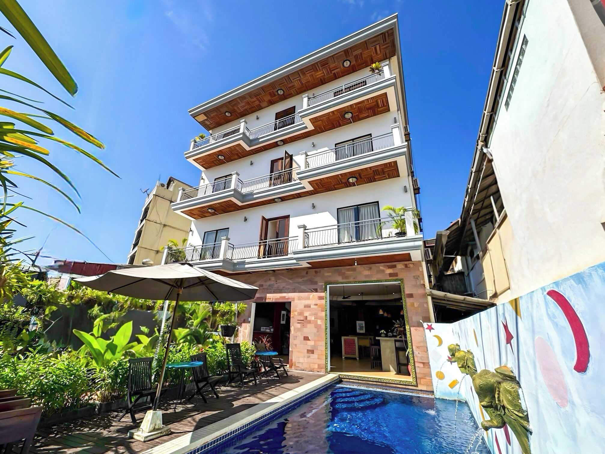 Façade de l’hébergement