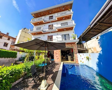 Front of property. VPlus Hotel