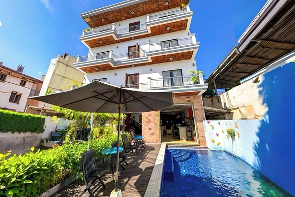 Majoituspaikan julkisivu