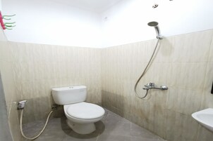 Ducha, toallas, jabón