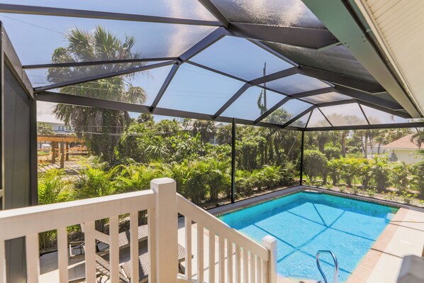 Una piscina riscaldata