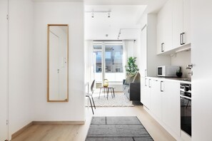 Classic Apartment | Private kitchen | Electric kettle, toaster - Forenom Serviced Apartments Trondheim (Trondheim)