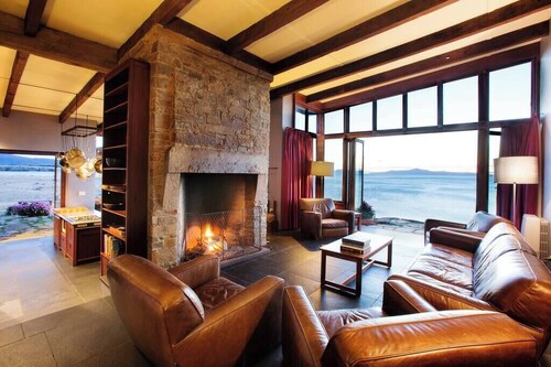 Remote, wild, and off the grid. An entire beach-side home in Little Swanport.