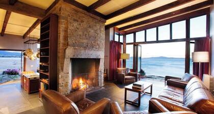 Remote, wild, and off the grid. An entire beach-side home in Little Swanport.