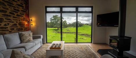 Télévision, cheminée