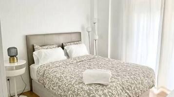 2 bedrooms, iron/ironing board, travel crib, WiFi