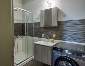 Bathroom - Fresh 1 Bd Apt with Patio in Heraklion (Heraklion)