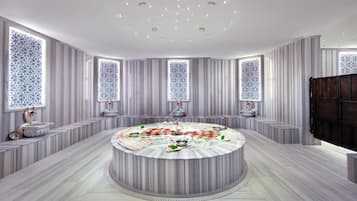 Couples treatment room(s), sauna, hot tub, steam room