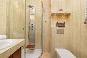 Shower, hair dryer