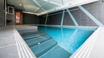 Indoor pool, a heated pool
