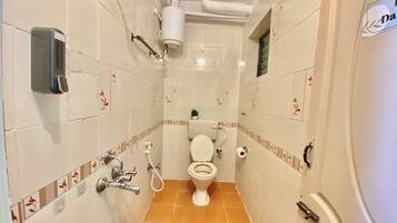 Ducha, secador de pelo, bidet, toallas