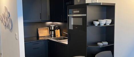 Apartamento | Cocina privada | Hervidor eléctrico y tostadora