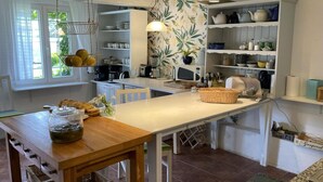 Private kitchen - Holiday Home in Rozewko With Pool and Orchard (gmina Bobolice)