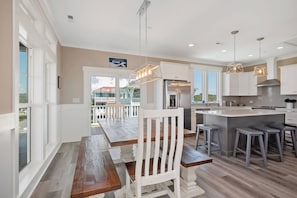 Fridge, microwave, oven, stovetop - A New Hope: Ocean View with Private Pool and Easy Beach Access (Oak Island)