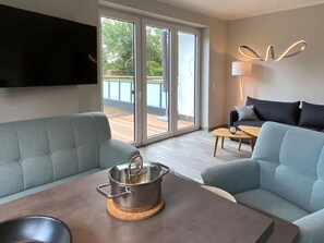 Apartment | Living room - Exclusives Appartement auf Fehmarn (Fehmarn)