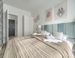 Apartamento | 1 dormitorio, mobiliario individual, tabla de planchar con plancha