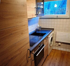 House | Private kitchen | Highchair - Gemutliches Ferienhaus an der Ostsee in Damp (Damp)