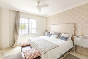 5 bedrooms, iron/ironing board, travel cot, WiFi