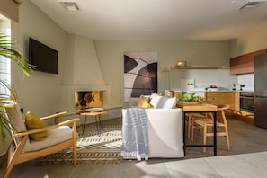 Villa | Sala de estar | Chimenea 