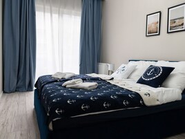 Apartamento | 1 dormitorio, mobiliario individual, tabla de planchar con plancha