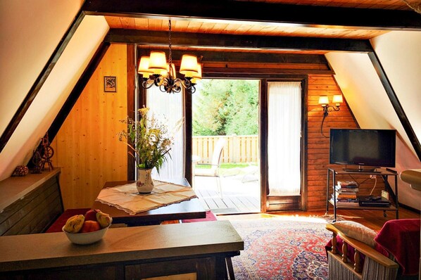 House | Living area | Fireplace - Hut Near Lake Traboch and Eisenerz Alps (Kammern im Liesingtal)