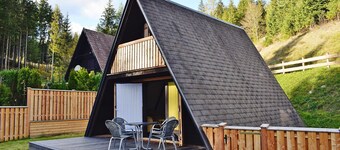 Hut Near Lake Traboch and Eisenerz Alps