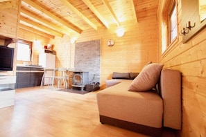 House | Living area - Summer House With a Terrace Near the Sea, Pustkowo (Rewal)