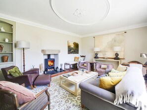 Télévision, cheminée