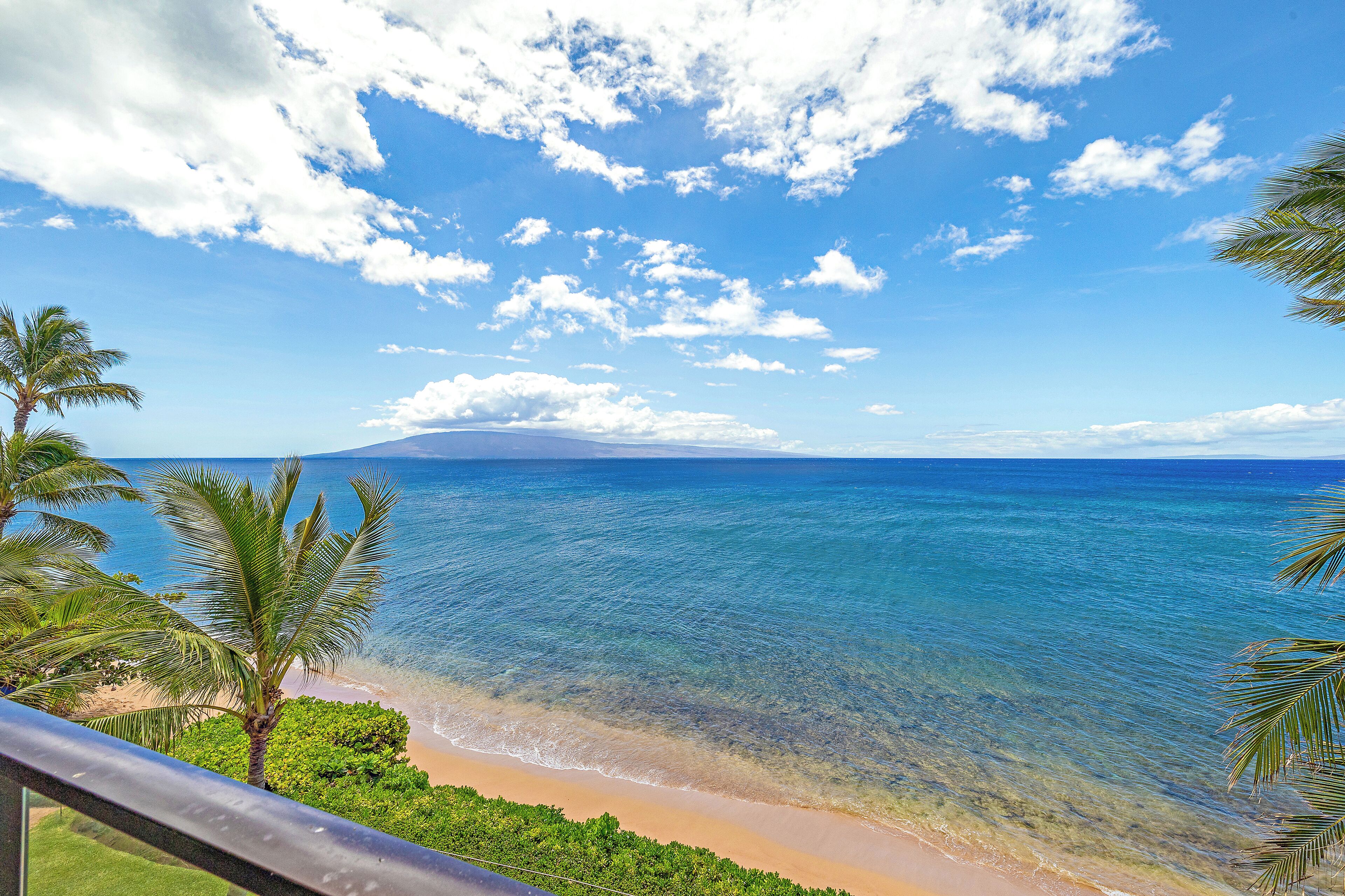 On the beach, sun loungers, beach towels