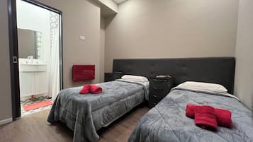 Down comforters, pillowtop beds, individually decorated